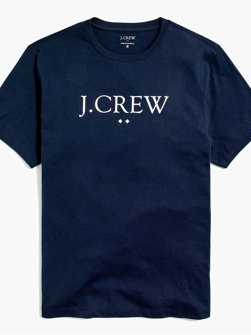 J. Crew Navy Short-Sleeve Logo Tee